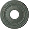 Ekena Millwork Nadia Ceiling Medallion (Canopies up to 4 7/8"), 12 1/8"OD x 3 5/8"ID x 7/8"P, Cloud Burst Crackle CM12NACBC - alternate 1